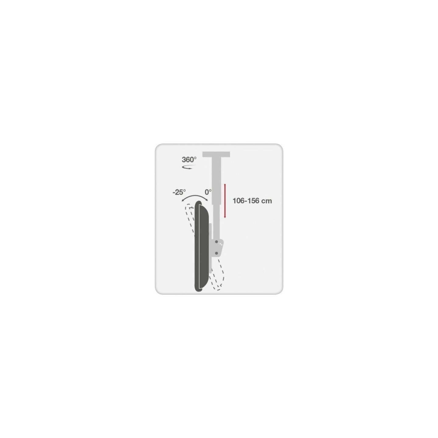 Techly 309357 Ceiling mount for TV