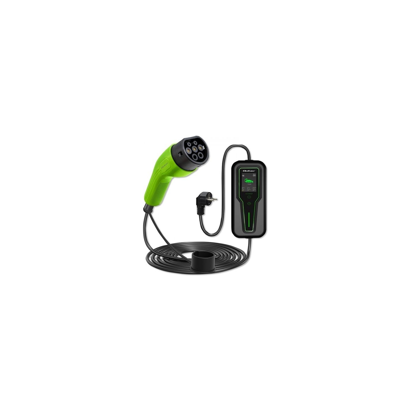Qoltec 52465 Mobile charger for EV 2in1