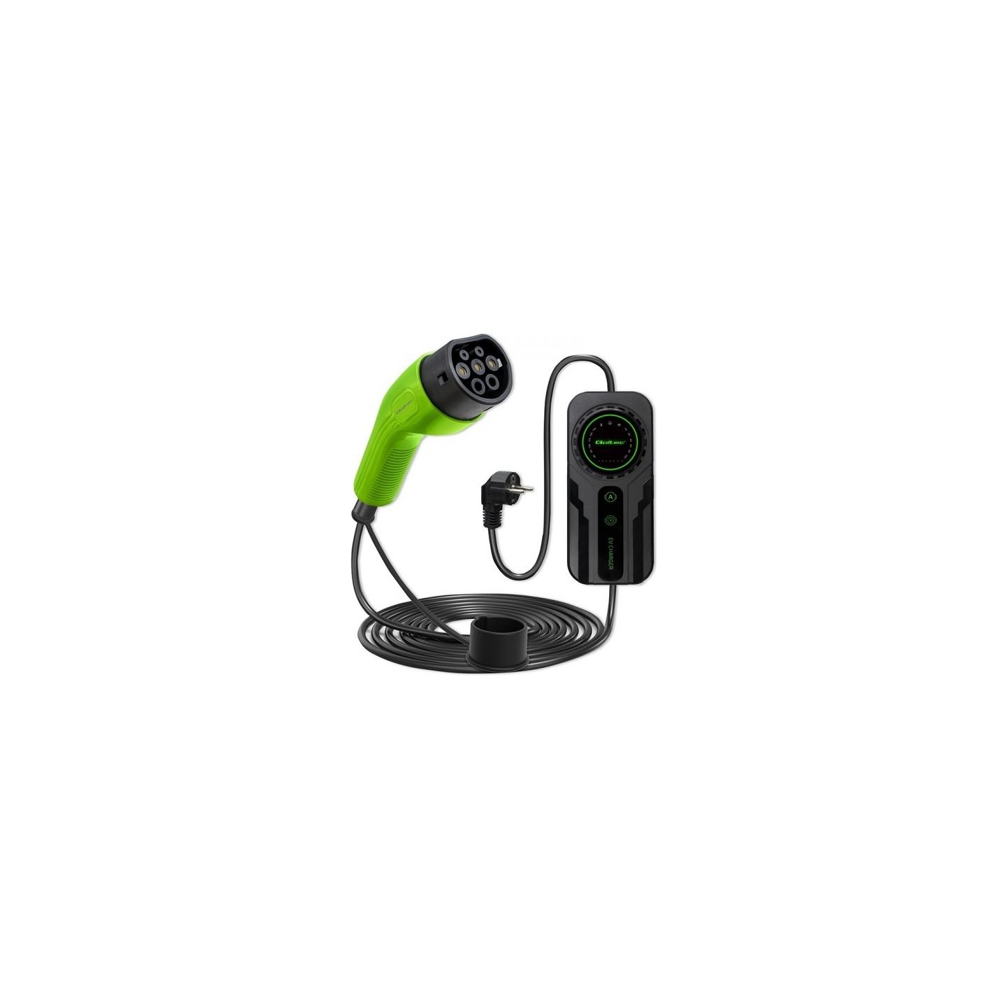 Qoltec 52468 Mobile charger for EV 2in1