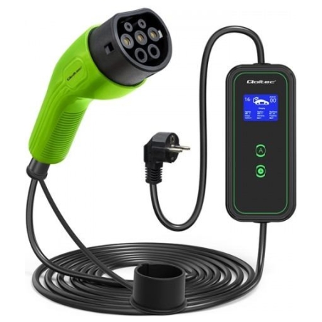 Qoltec 52470 Mobile charger for EV 2in1