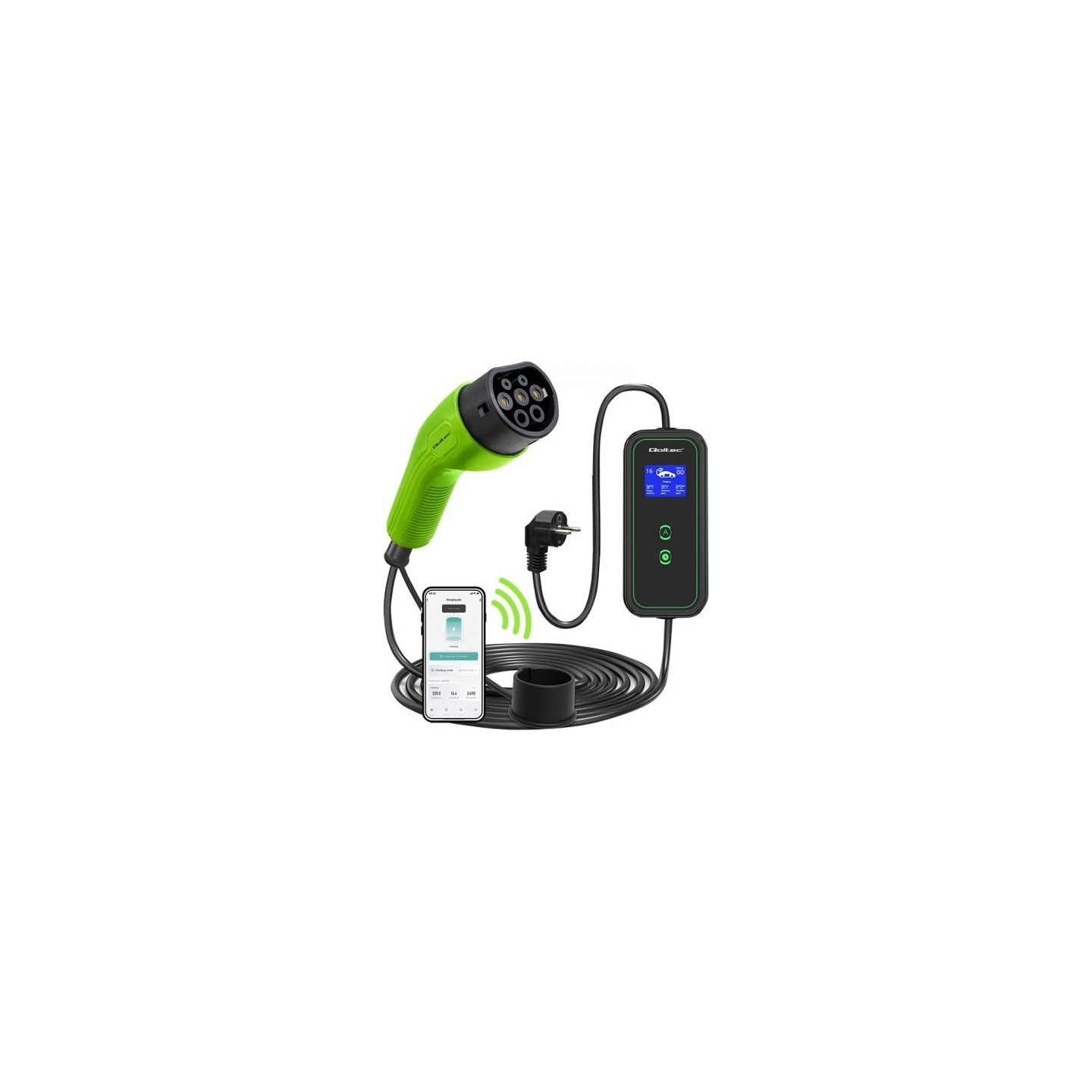 Qoltec 52476 Mobile EV charger 3.5kw