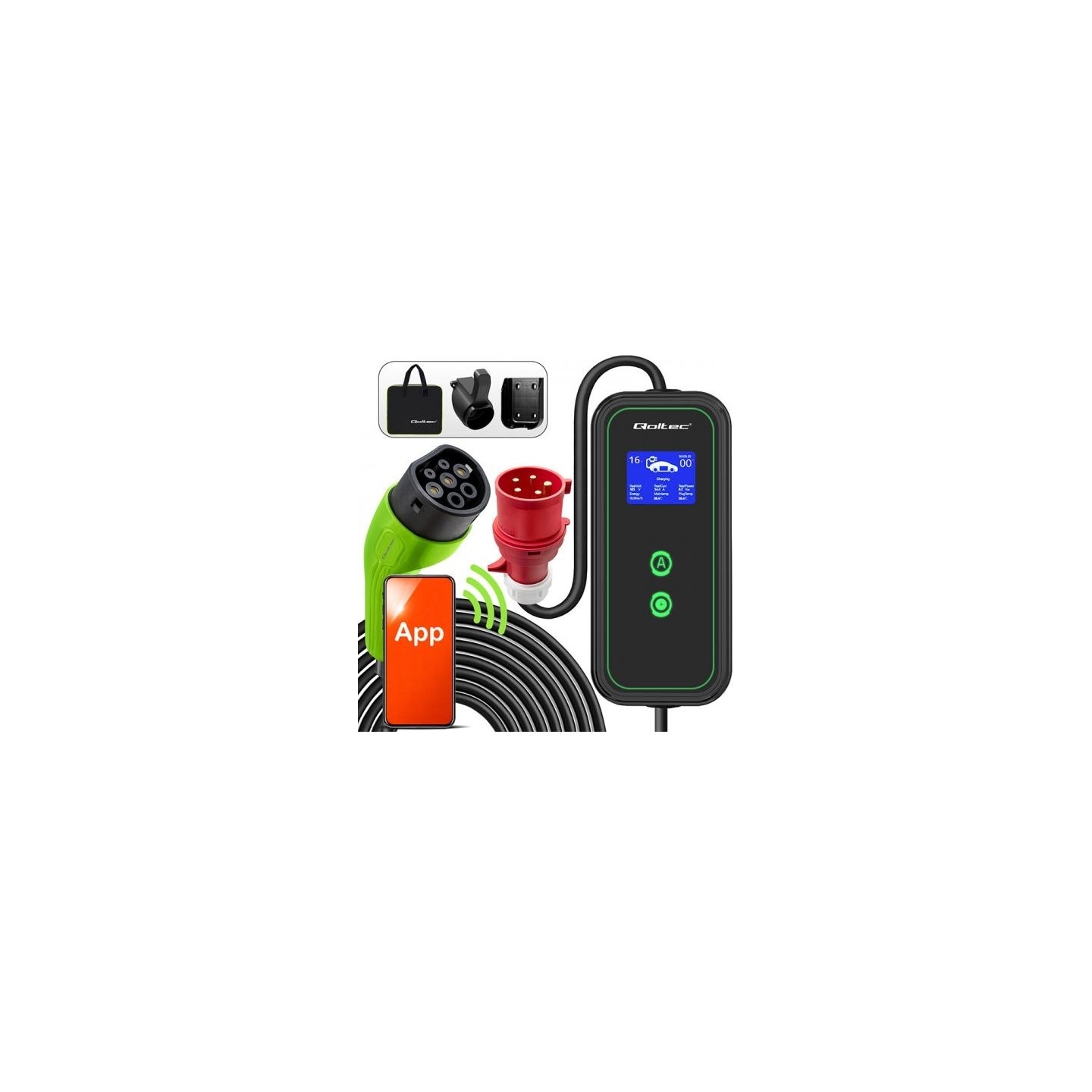 Qoltec 52478 Mobile EV charger 11kw