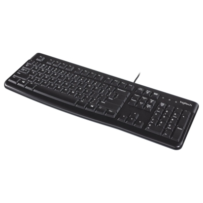 Logitech LOGI K120 Corded Keyboard black OEM US