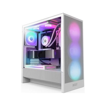 Nzxt PC case H5 Flow RGB 2024 white