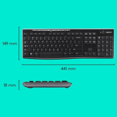 Logitech LOGI MK270 Wireless Combo black USB (US)