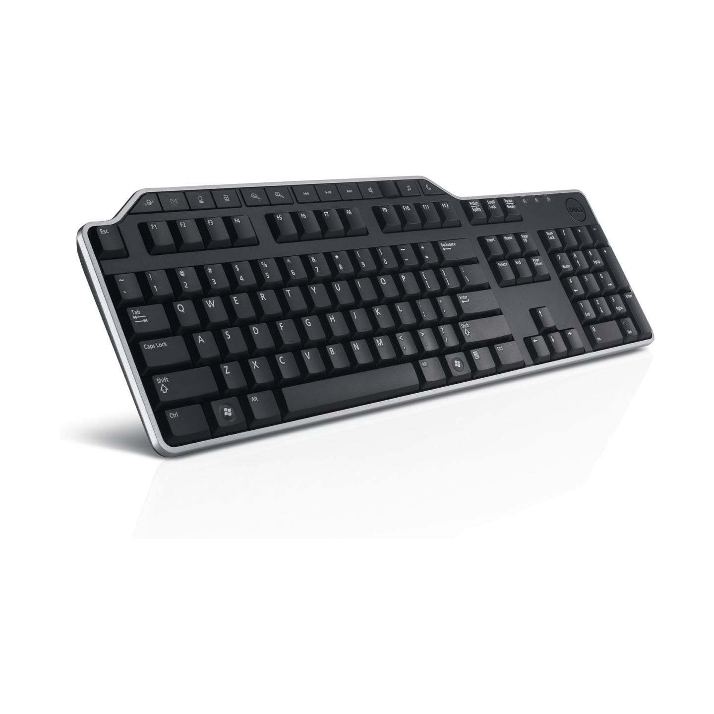 Dell Keyboard : US/Euro (QWERTY) Dell KB-522 Wired Business Multimedia USB KeyboardBlack (Kit) / 580-17667