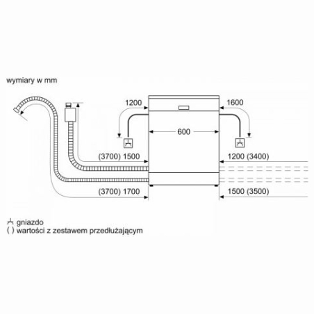 Bosch Dishwasher SMD6ECX21E Serie6, 3ball