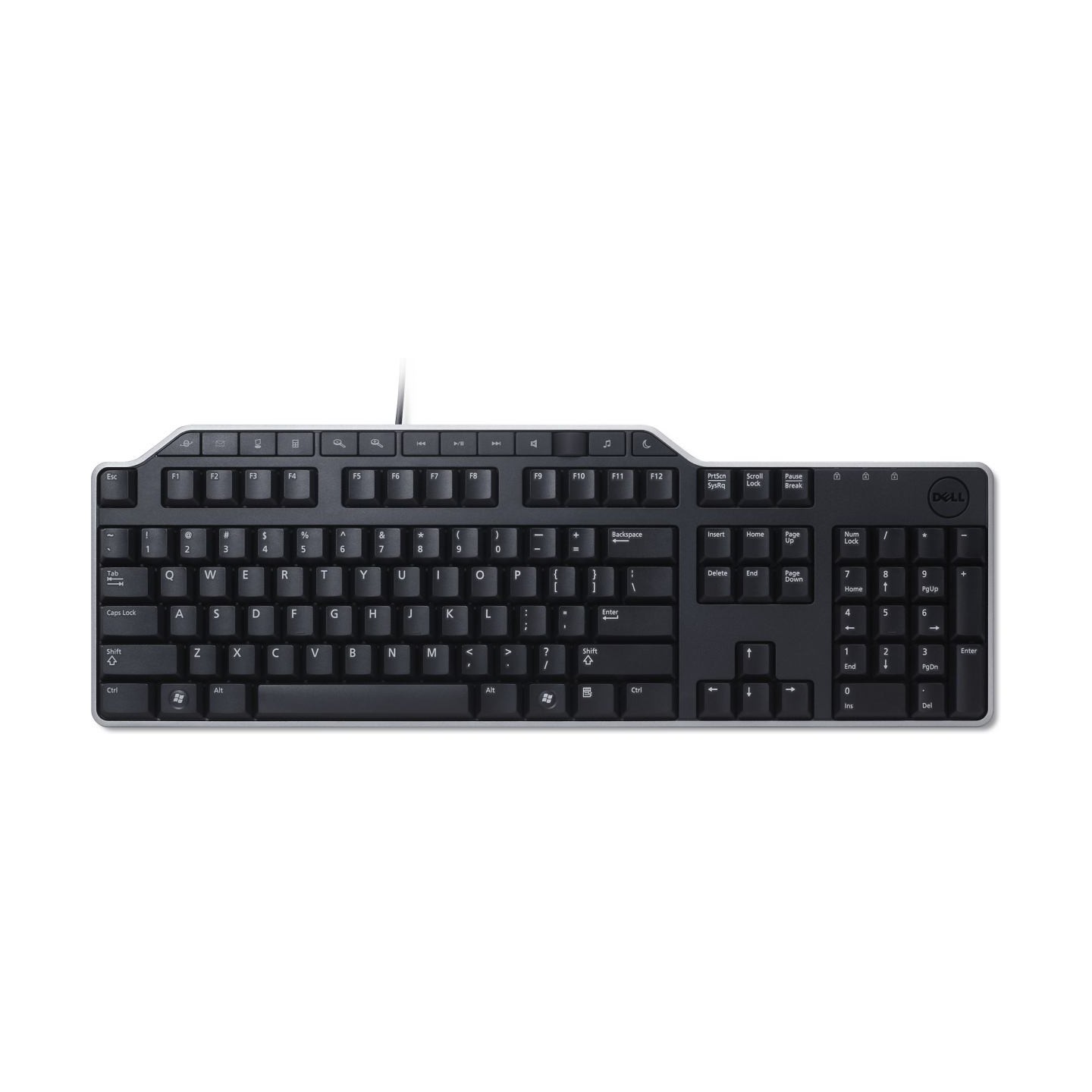 Dell Keyboard : Russian (QWERTY) Dell KB-522 Wired Business Multimedia USB Keyboard Black / 580-17683
