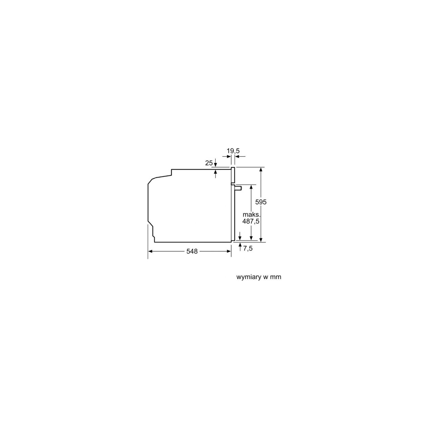 Bosch HBG536EW4 Oven white glass