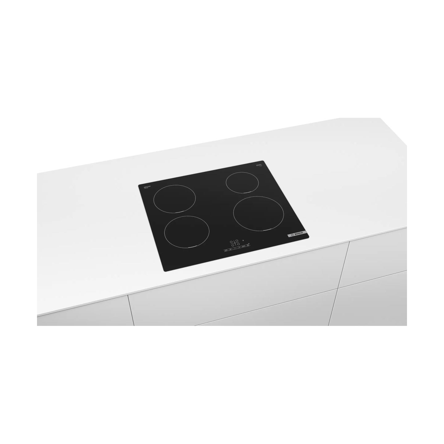 Bosch | Hob | PUE611BB5E | Induction | Number of burners/cooking zones 4 | Touch | Timer | Black