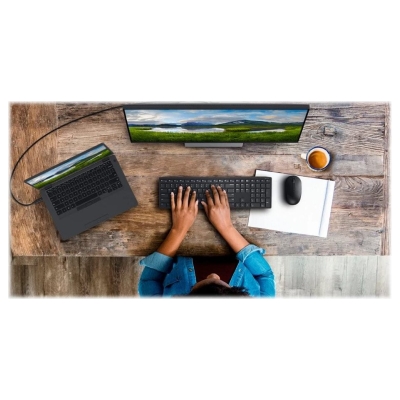 Dell Pro Wireless Keyboard and Mouse - KM5221W - US International (QWERTY) - Black (RTL BOX) / 580-AJRC