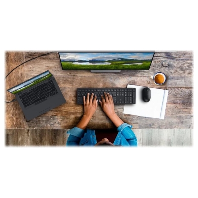 Dell Pro Wireless Keyboard and Mouse - KM5221W - US International (QWERTY) / 580-AJRP