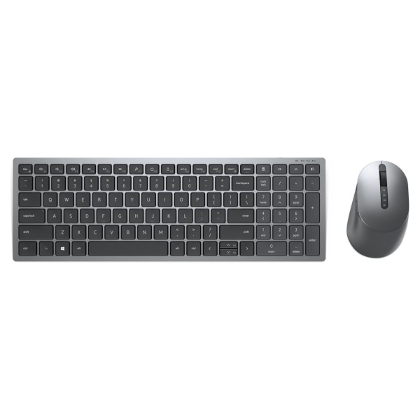 Dell Multi-Device Wireless Keyboard and Mouse - KM7120W - US International (QWERTY) / 580-AIWM