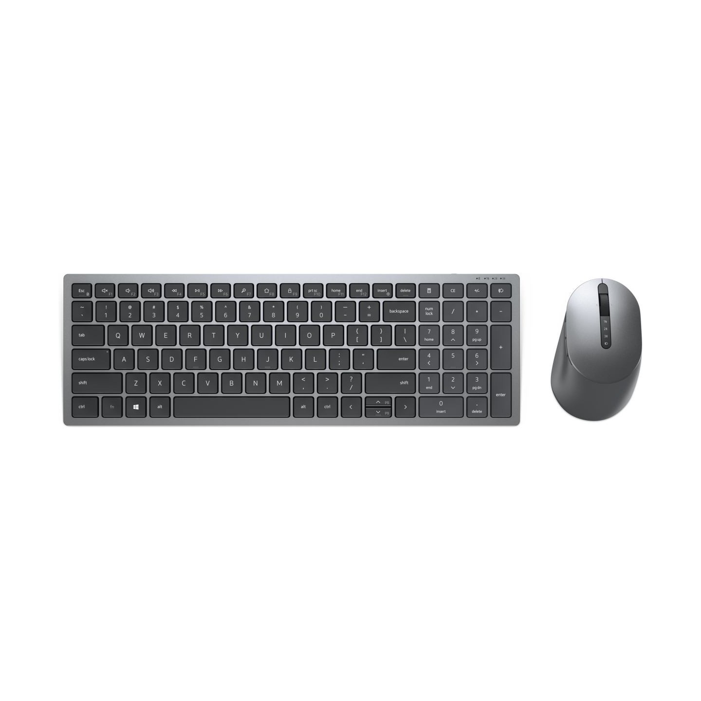 Dell Multi-Device Wireless Keyboard and Mouse - KM7120W - US International (QWERTY) / 580-AIWM