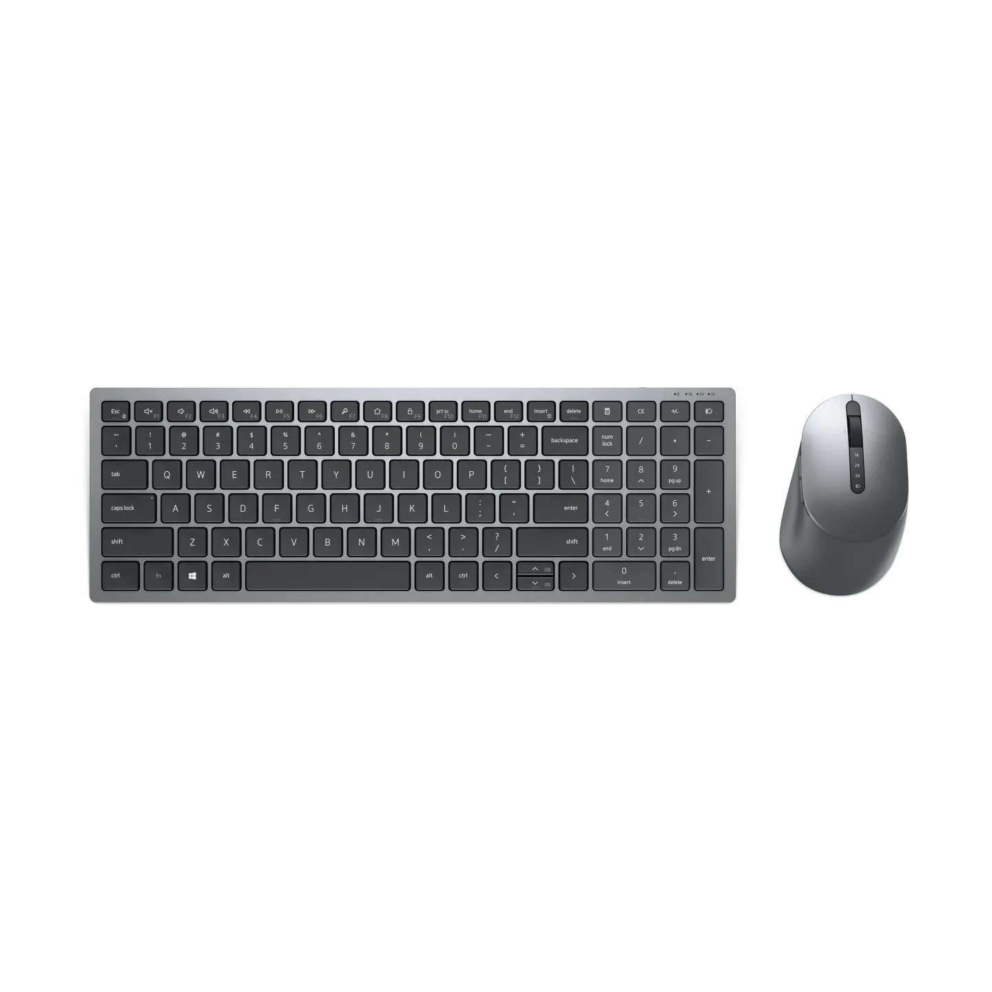Dell Multi-Device Wireless Keyboard and Mouse - KM7120W - US International (QWERTY) / 580-AIWM