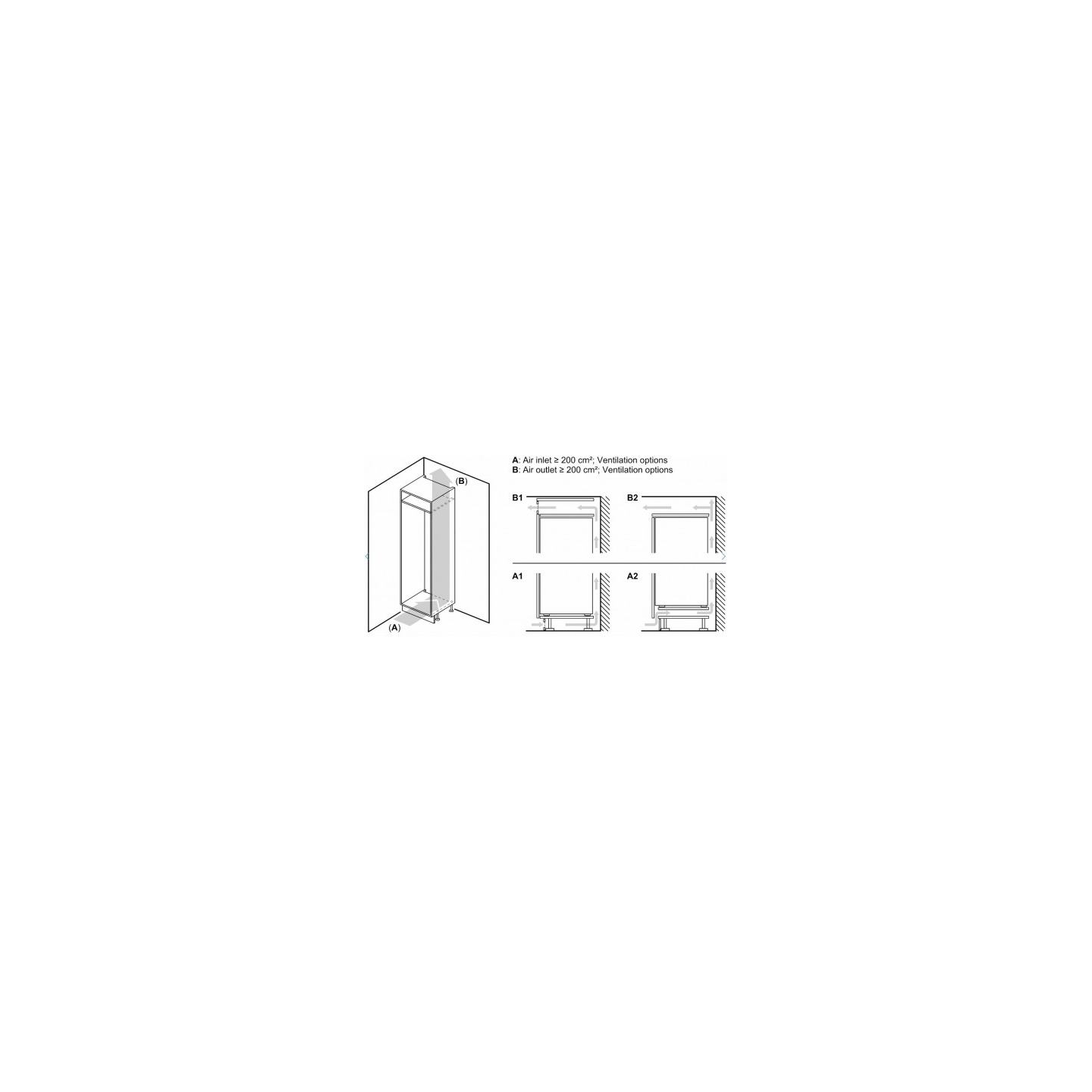 Bosch Fridge-freezer KIL22NSE0