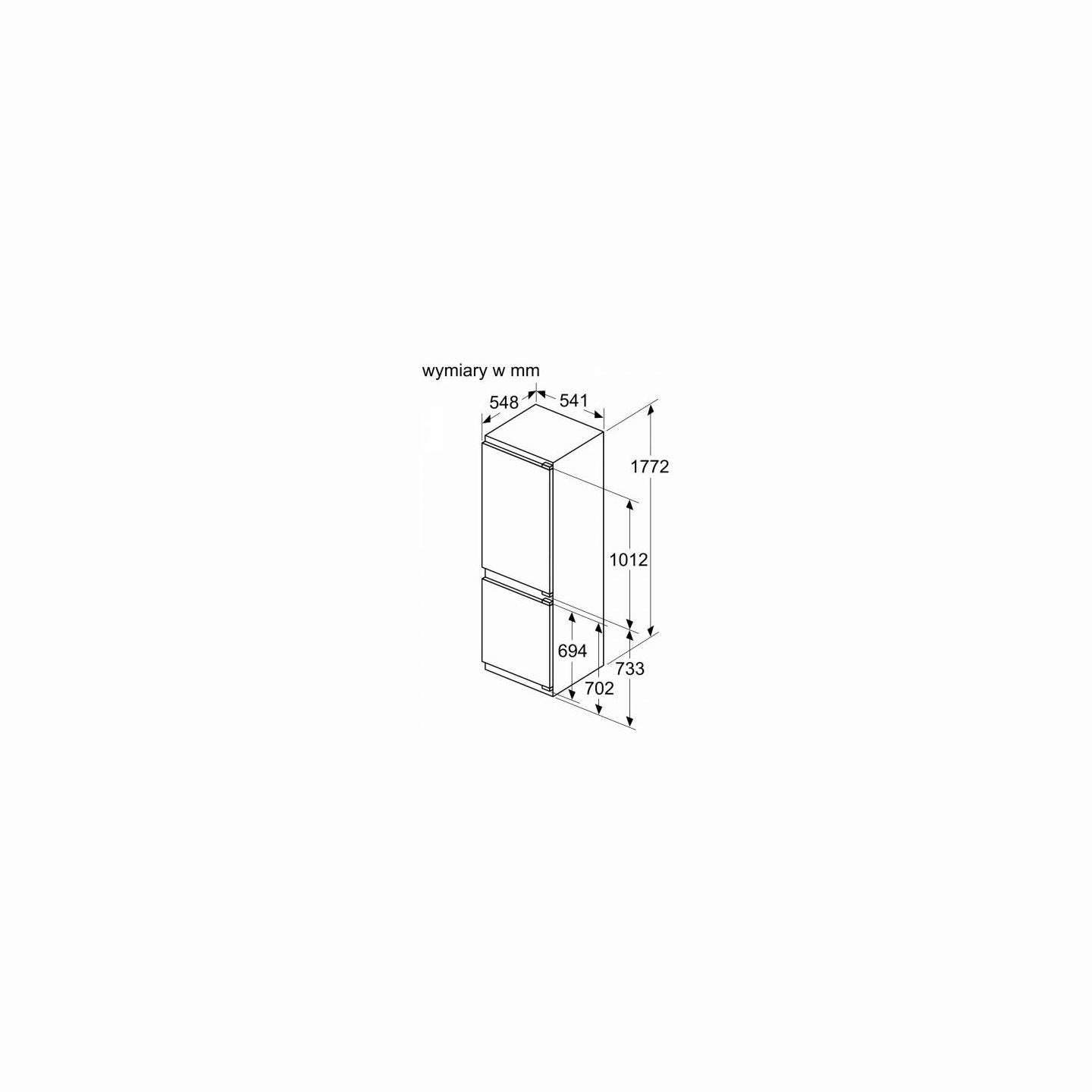 Bosch Fridge-freezer KIV86VFE1