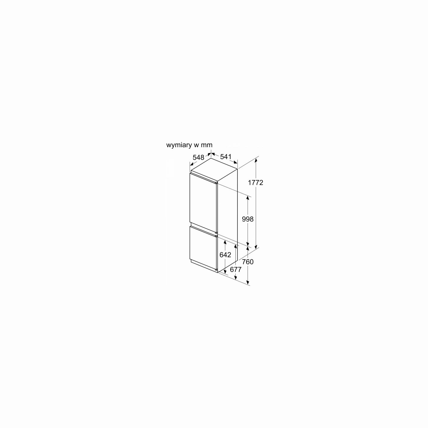 Bosch Fridge-freezer KIV86NSE0
