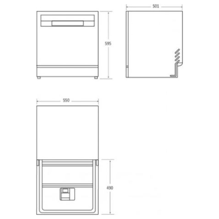 Candy Compact dishwasher CP 8F9FFW