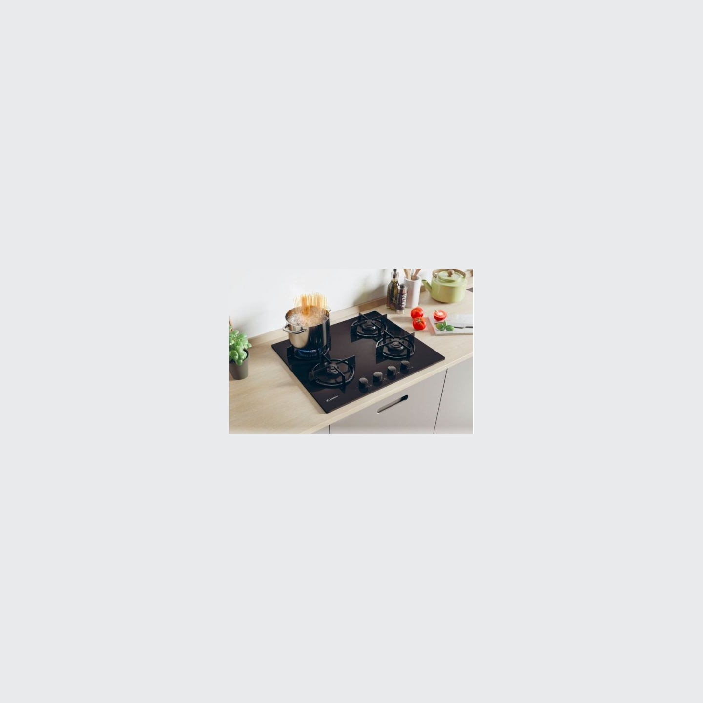 Candy Gas/glass hob black CVW6BB