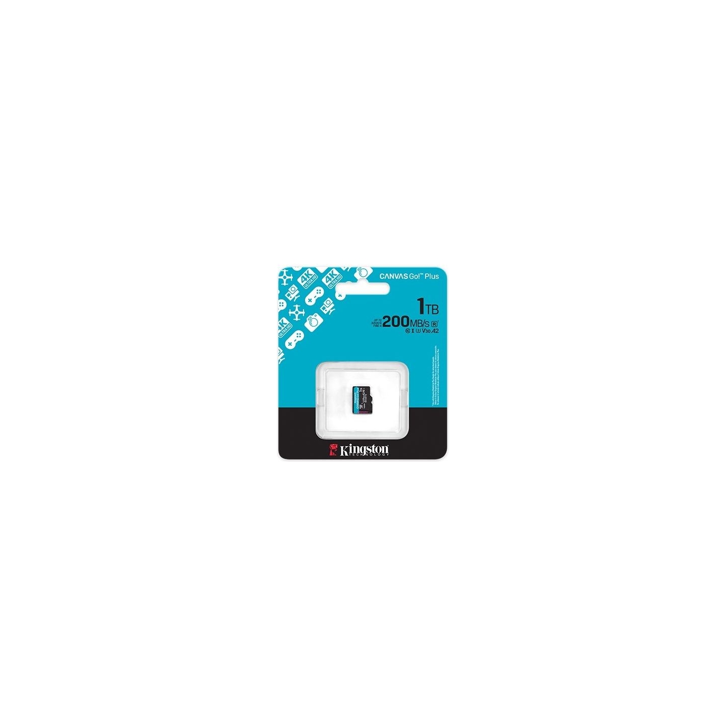 Kingston Memory card microSD 1TB Canvas Go! Plus 200MB/s A2 U3 V30