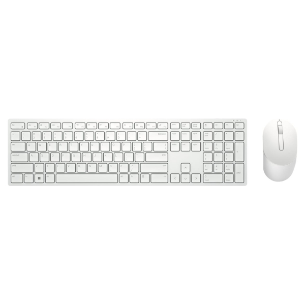 Dell Pro Wireless Keyboard and Mouse - KM5221W - US International (QWERTY) - White / 580-AKEZ