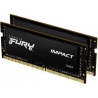 Kingston Memory DDR4 Fury Impact SODIMM 32GB(2*16GB)/3200 CL20