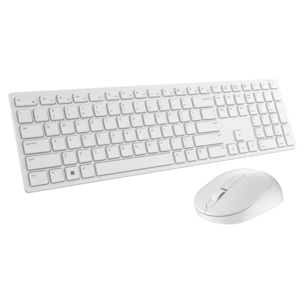 Dell Pro Wireless Keyboard and Mouse - KM5221W - US International (QWERTY) - White / 580-AKEZ