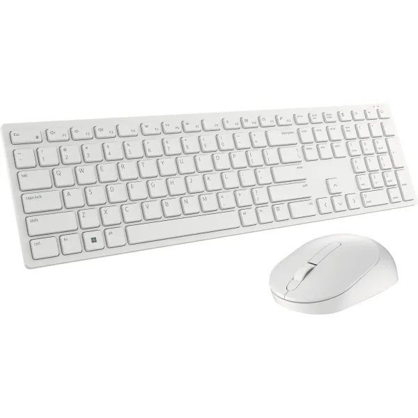 Dell Pro Wireless Keyboard and Mouse - KM5221W - US International (QWERTY) - White / 580-AKEZ