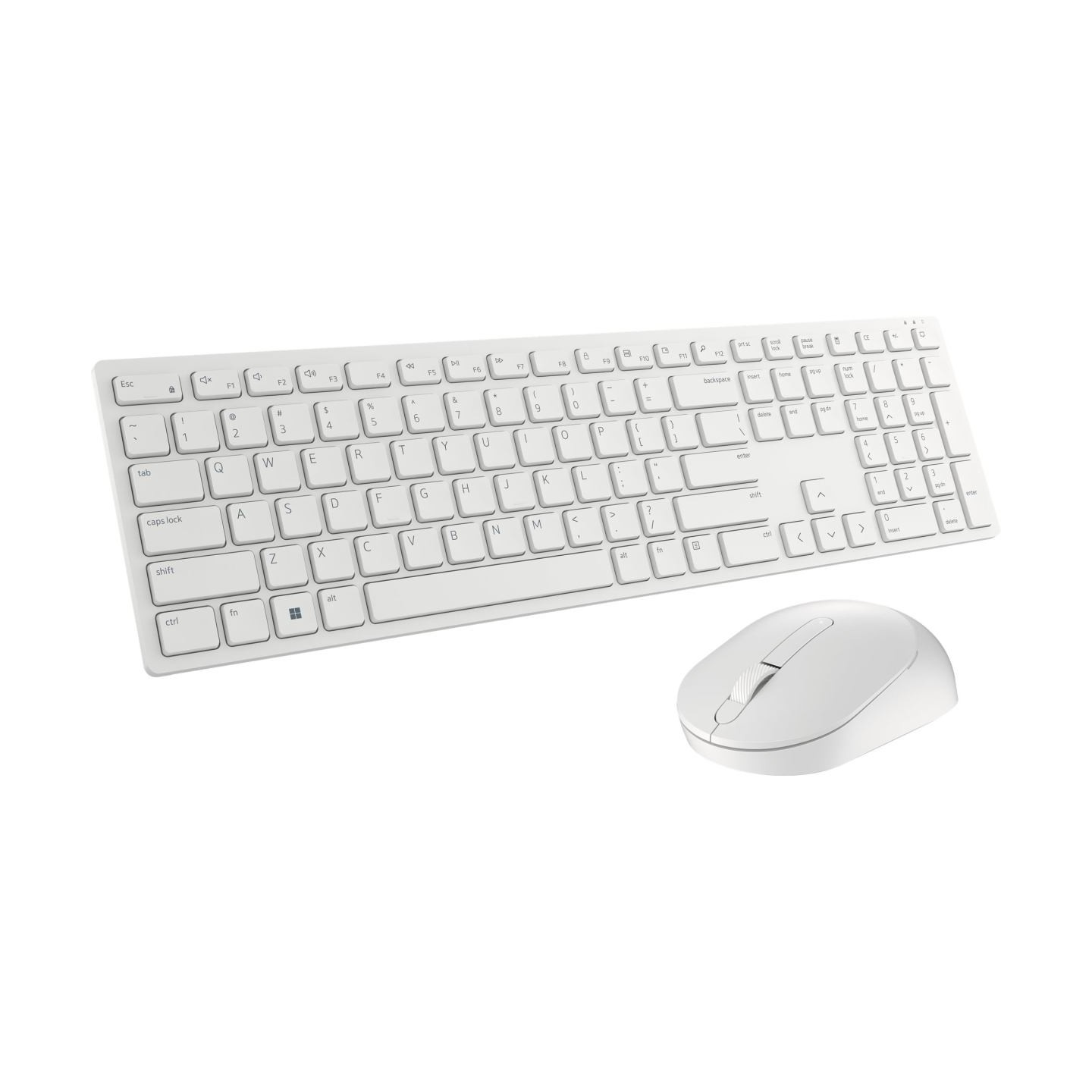 Dell Pro Wireless Keyboard and Mouse - KM5221W - US International (QWERTY) - White / 580-AKEZ