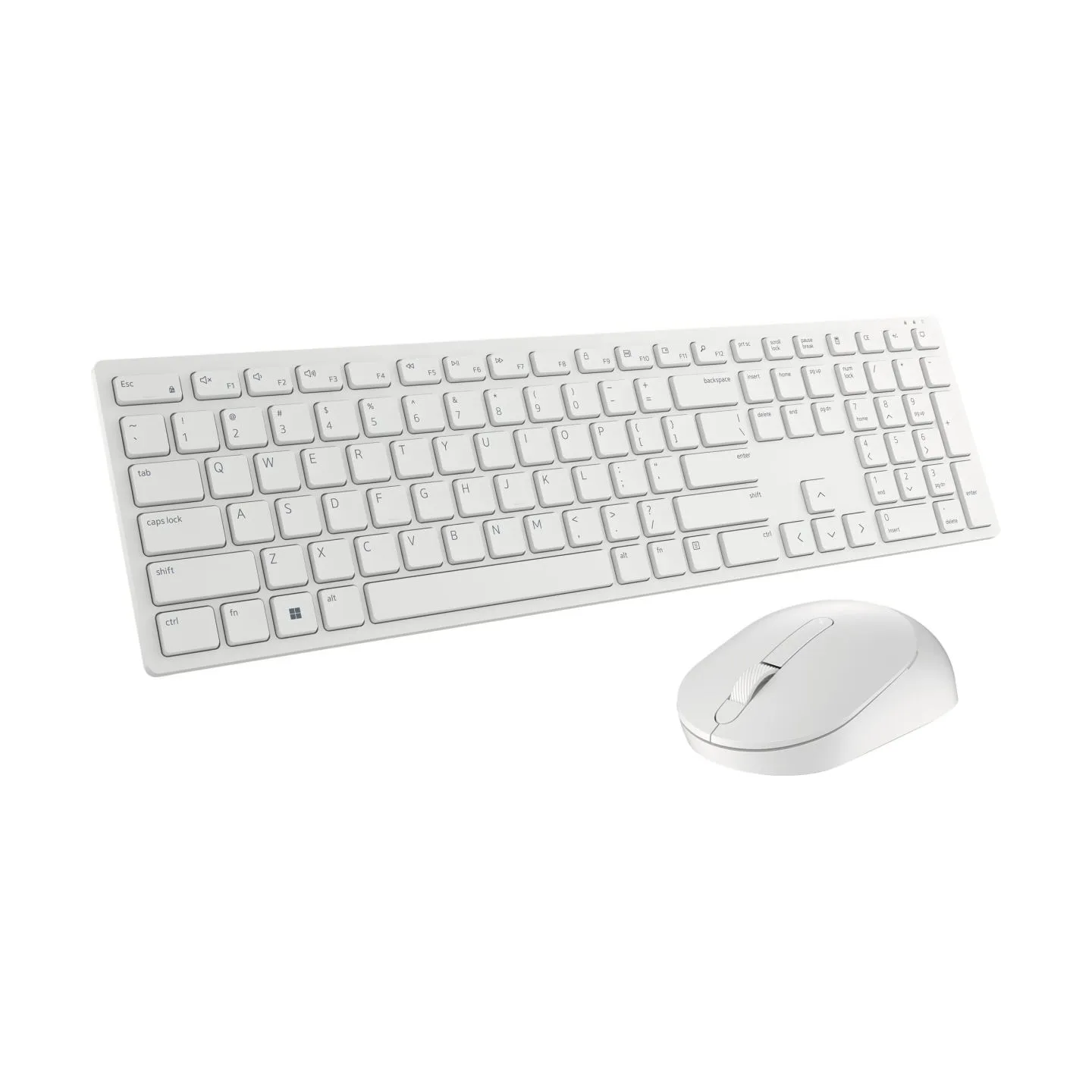 Dell Pro Wireless Keyboard and Mouse - KM5221W - US International (QWERTY) - White / 580-AKEZ