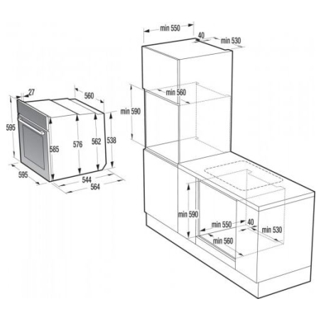 Gorenje Oven BSA6737E15BG