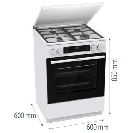 Gorenje Gas-electric cooker GK6C5WF