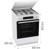Gorenje Gas-electric cooker GK6C5WF