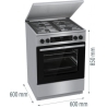 Gorenje Gas-electric cooker GKS6C71XF