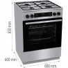 Gorenje Gas-electric cooker GKS6C70XJ