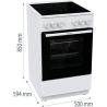 Gorenje Ceramic cooker GEC5A41WG