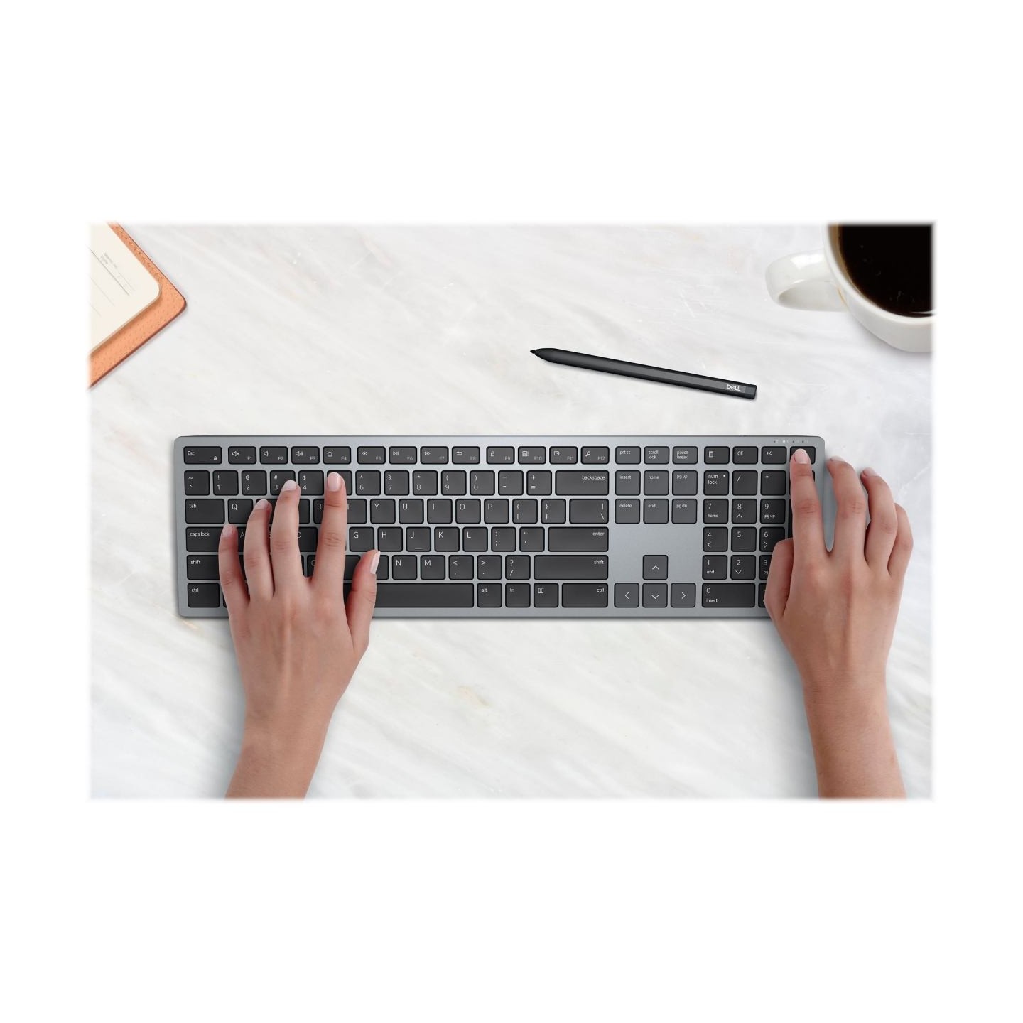 Dell | Keyboard | KB700 | Keyboard | Wireless | Russian | Titan Gray