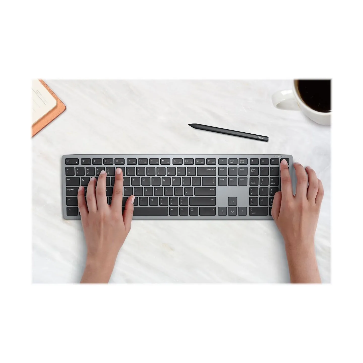 Dell | Keyboard | KB700 | Keyboard | Wireless | Russian | Titan Gray