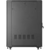 Lanberg 19-inch 27U floor-standing rack cabinet, 600x1000, glass door, (flat-pack), black