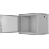 Lanberg Wall-Mount rack cabinet 19 inches 9U 600x450, perforated door (Flat Pack) grey