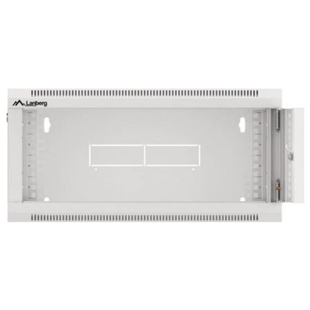 Lanberg 19-inch 4U 600 hanging rack installation cabinet, gray with glass doors (folded)