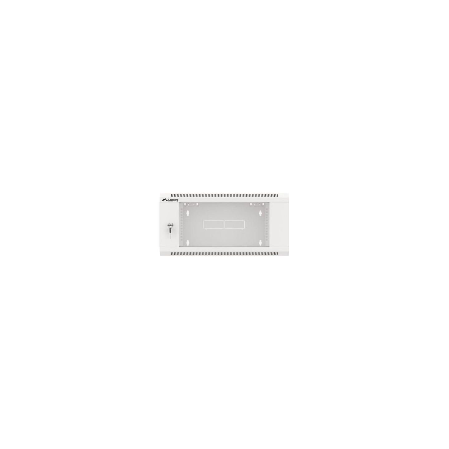 Lanberg 19-inch 4U 600 hanging rack installation cabinet, gray with glass doors (folded)