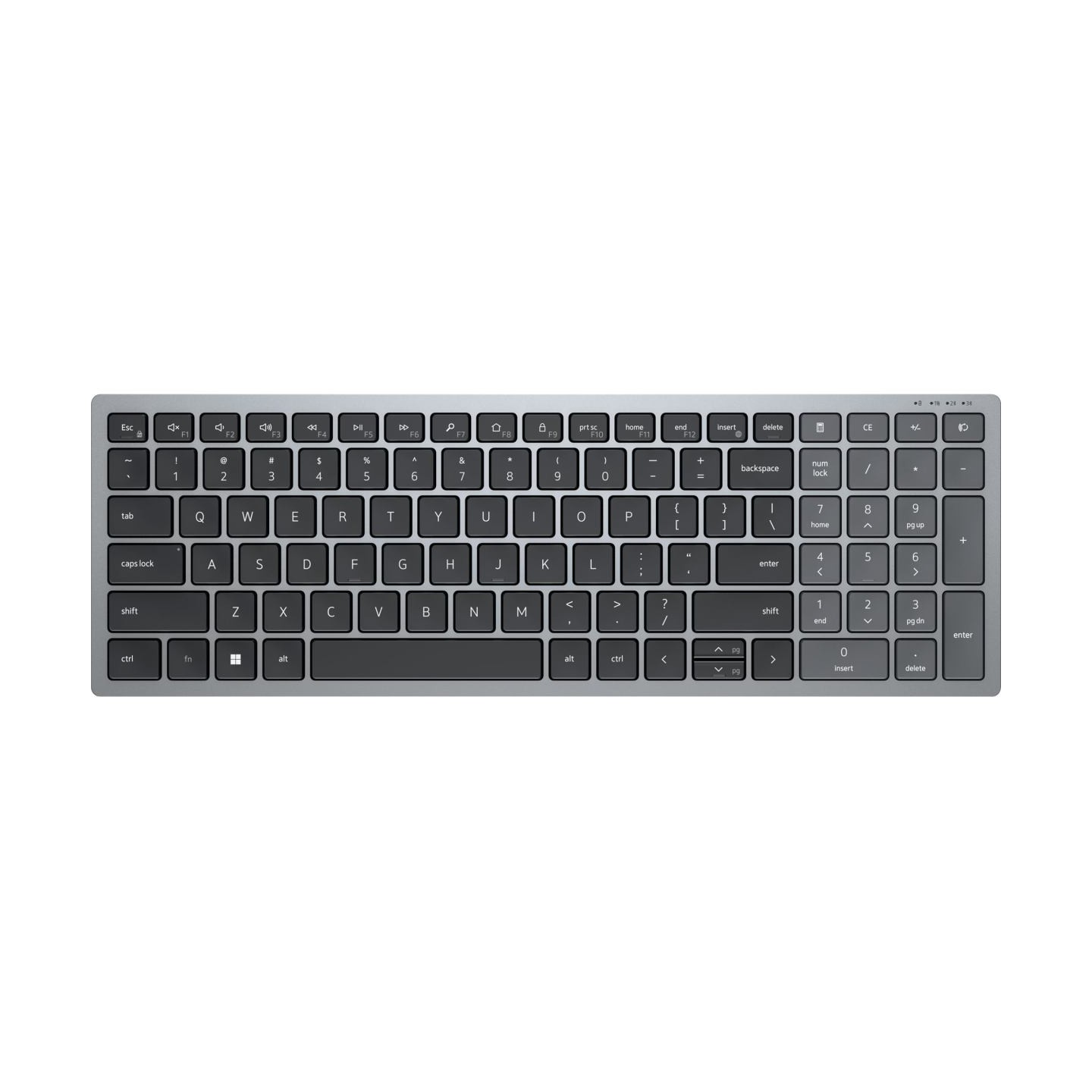 Dell Compact Multi-Device Wireless Keyboard - KB740 - US International (QWERTY) / 580-AKOX