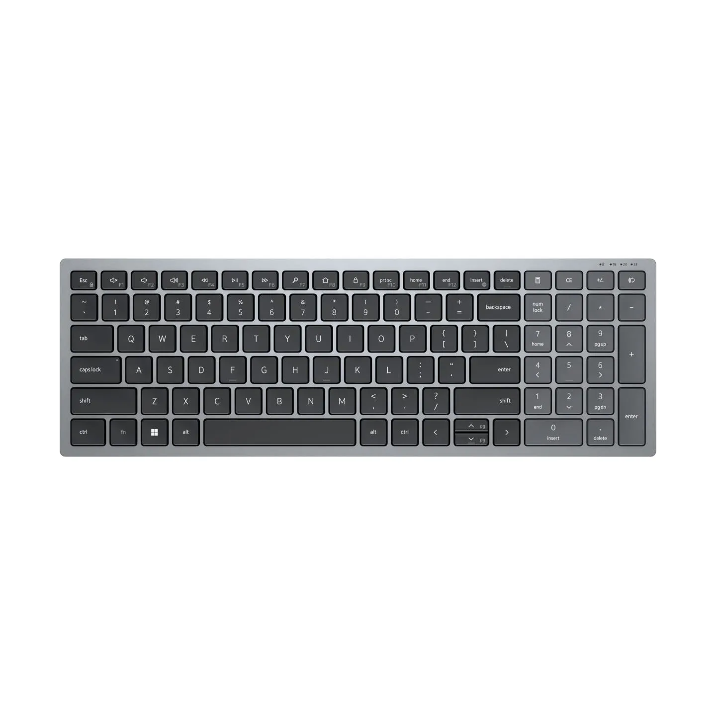 Dell Compact Multi-Device Wireless Keyboard - KB740 - US International (QWERTY) / 580-AKOX