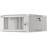 Lanberg 19-inch 4U 600 hanging rack installation cabinet, gray with glass doors (folded)
