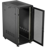 Lanberg 19-inch 27U floor-standing rack cabinet, 600x1000, mesh door, (flat-pack), black