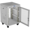 Lanberg 19-inch 15U floor-standing rack cabinet, 600x800, perforated door, LCD (flat-pack), grey