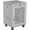 Lanberg 19-inch 15U floor-standing rack cabinet, 600x600, perforated door, LCD (flat-pack), grey