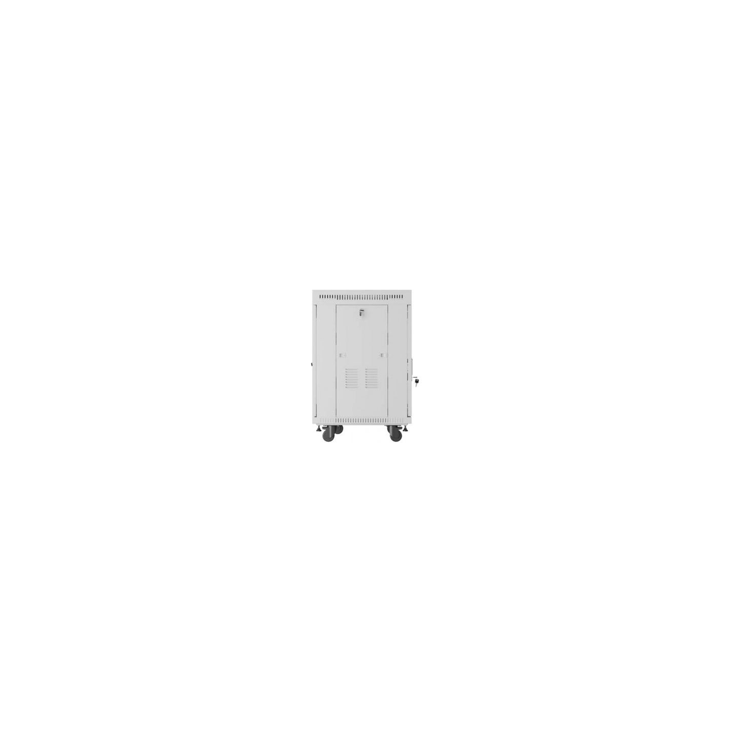 Lanberg 19-inch 15U floor-standing rack cabinet, 600x600, perforated door, LCD (flat-pack), grey
